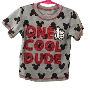 3/$15 Disney kids Mickey and the roadster racers Mickey Mouse monogram t-shirt